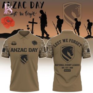 Fashion forward wardrobe staple featured in Brisbane Broncos Anzac Day Polo Shirt 1 blending simplicity with bold personality