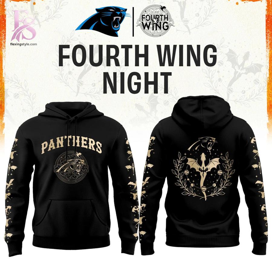 Carolina Panthers Fourth Wings Night Hoodie 1 highlighting its unique style and everyday comfort