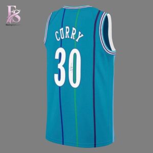 Close-up of Charlotte Hornets 1992 DELL CURRY Basketball Jersey 3 highlighting smooth finish and modern look.