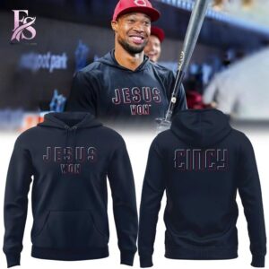 Comfortable and breathable clothing shown in Cincinnati Reds Jesus Won Hoodie 1 designed for all day wear