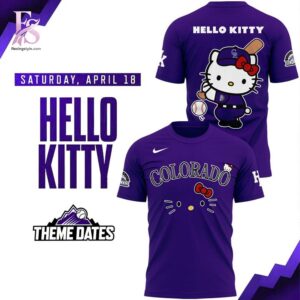 Style made simple with Colorado Rockies x Hello Kitty 2026 Hoodie 2