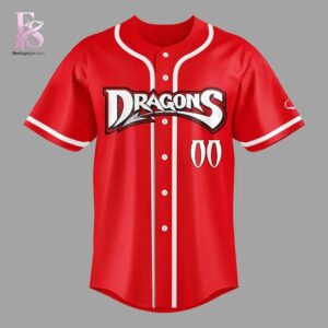 Everyday wardrobe essential presented in Dayton Dragons New Red Uniform Jersey 2 suitable for versatile styling options