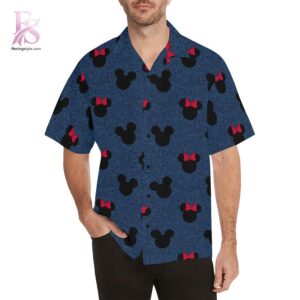 Denim Mice Hawaiian Shirt 1 designed for a modern and relaxed outfit