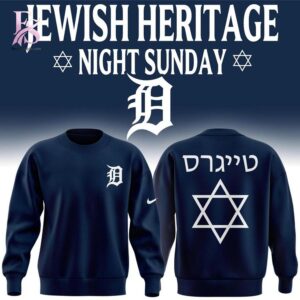 Style made simple with Detroit Tigers 2026 Jewish Heritage Night T Shirt 3