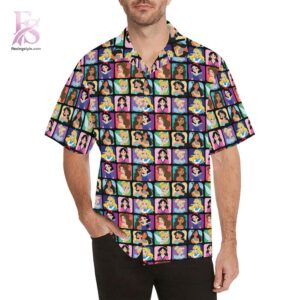 Disney Princess Portraits Hawaiian Shirt 1 crafted for a casual and trendy everyday style