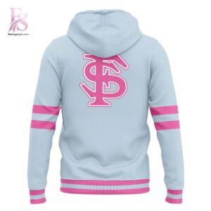 Florida State Seminoles Softball Paint it Pink Hoodie 3 designed for a modern and relaxed outfit