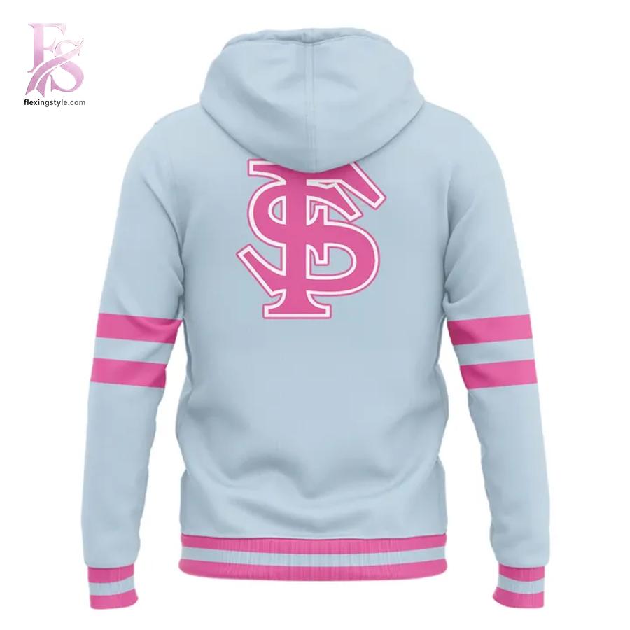 Florida State Seminoles Softball Paint it Pink Hoodie 3 designed for a modern and relaxed outfit