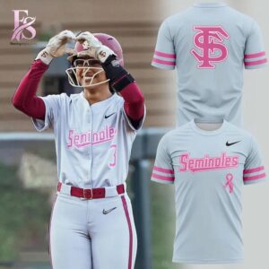 Florida State Seminoles Softball Paint it Pink Hoodie 4 designed for a modern and relaxed outfit