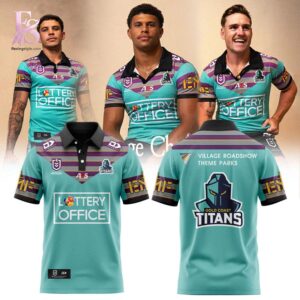 Minimalist fashion design shown in Gold Coast Titans 2026 Chargers Heritage Polo Shirt 1 perfect for everyday wear and urban looks