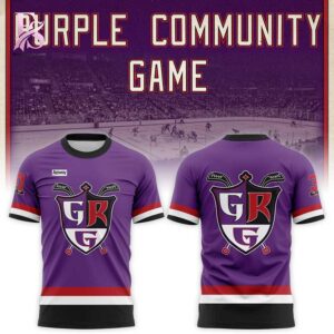 Trendy streetwear outfit featured in Grand Rapids Griffins Community Game Shirt 1 with modern casual styling and clean silhouette