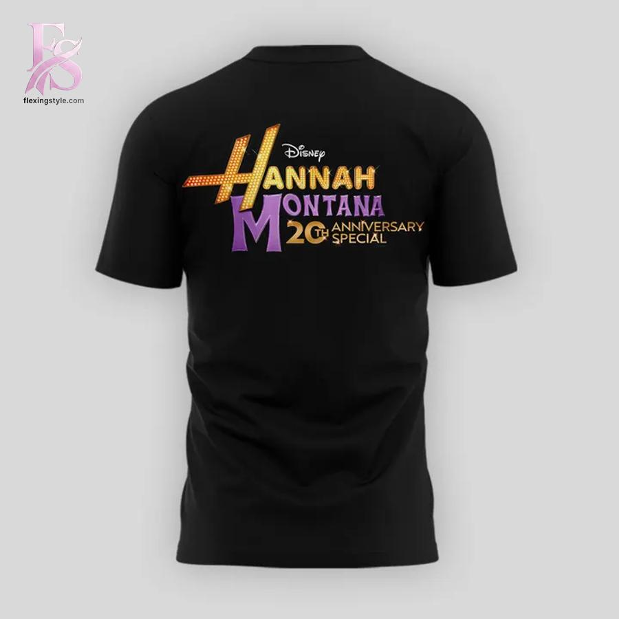 Everyday wardrobe essential presented in Hannah Montana world tour T shirt 3 suitable for versatile styling options
