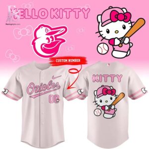 Hello Kitty x Baltimore Orioles Jersey 1 crafted for a casual and trendy everyday style