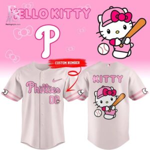 Stylish Hello Kitty x Philadelphia Phillies 2026 custom Jersey 1 product with modern design and comfortable fit