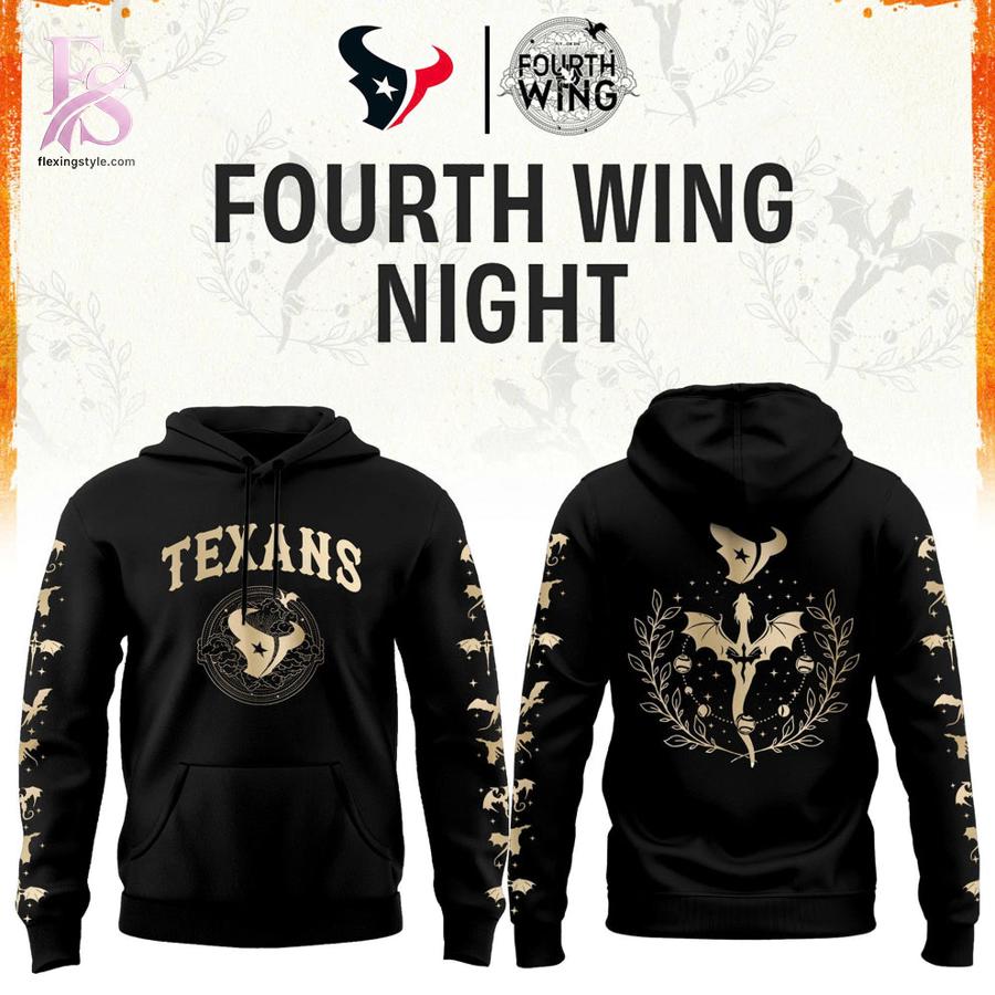 Elegant everyday fashion essential presented in Houston Texans Fourth Wings Night Black Shirt 2 suitable for relaxed and smart casual outfits