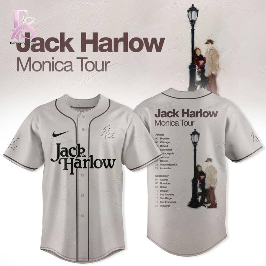 Style made simple with Jack Harlow Monica Tour 2026 Baseball Jersey 1