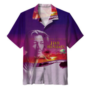Premium fashion piece highlighted in Jimi Hendrix The original guitar hero Hawaiian Shirt with soft fabric and modern fit