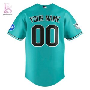Limited Edition Miami Marlins custom Baseball Jersey 3 featuring a versatile design for daily wear