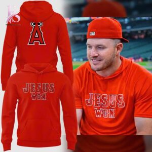 Everyday wardrobe essential presented in Los Angeles Angels Jesus Won Hoodie 1 suitable for versatile styling options
