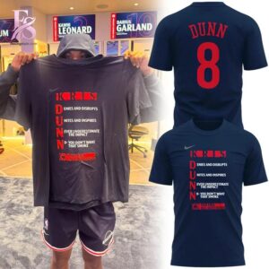 Casual outfit inspiration displayed in Los Angeles Clippers 2026 Kris Dunn Shirt 1 ideal for relaxed and street style outfits
