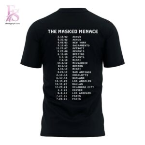 Stylish Los Angeles Lakers LeBron Masked Menace T shirt 3 product with modern design and comfortable fit