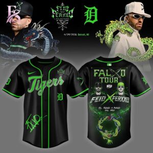 Premium fashion piece highlighted in MLB team FEID vs FERXXO Falxo Tour 2026 Baseball Jersey 3 with soft fabric and modern fit