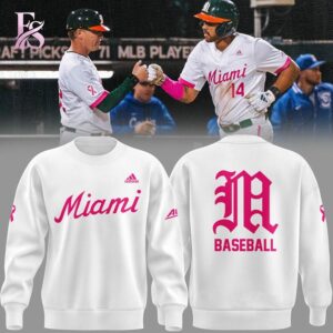 Miami Hurricanes Baseball Fight Against Cancer 2026 Hoodie 2 highlighting its unique style and everyday comfort