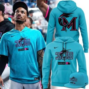 Miami Marlins 305 City Hoodie 1 shown with a bold look and clean finish
