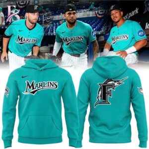 Everyday wardrobe essential presented in Miami Marlins classic logo Shirt 2 suitable for versatile styling options