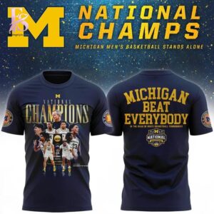 Michigan Wolverines basketball 2026 National Champions Locker Room Style T Shirt 1 shown with a bold look and clean finish