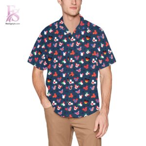 Stylish Mickey Mouse country flag Hawaiian Shirt 1 product with modern design and comfortable fit