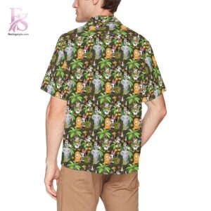 Stylish Mickey and friends in Safari Hawaiian Shirt 2 product with modern design and comfortable fit