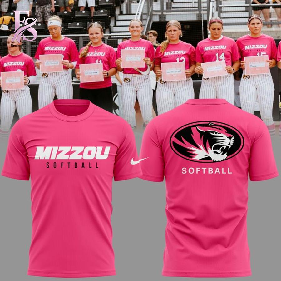 Style made simple with Missouri Tigers softball pink Shirt 1