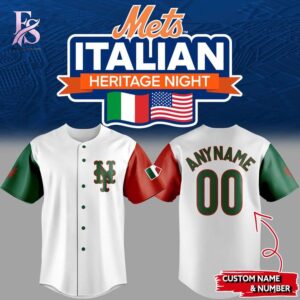 Everyday wardrobe essential presented in New York Mets 2026 Italian Heritage Celebration Jersey 1 suitable for versatile styling options