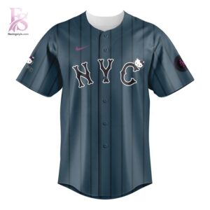 Everyday wardrobe essential presented in New York Mets x Hello Kitty Jersey 2 suitable for versatile styling options