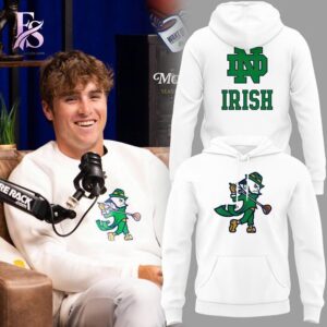 Comfortable and breathable clothing shown in Notre Dame Golf Leprechaun Hoodie 1 designed for all day wear