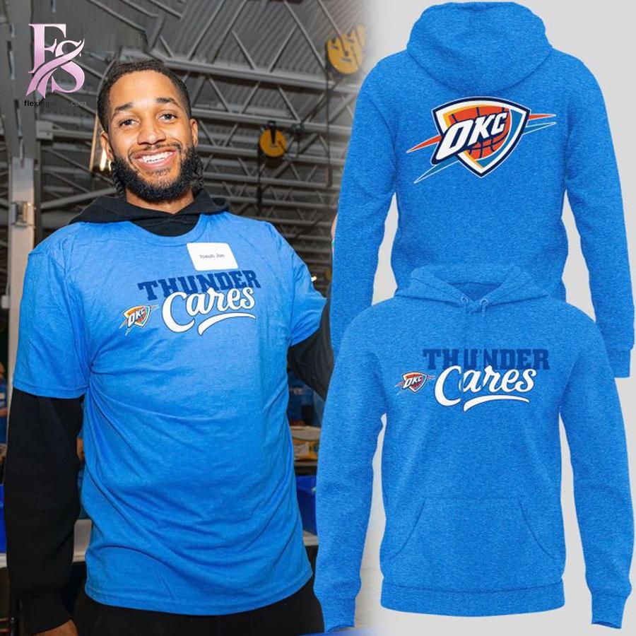 Fashion forward wardrobe staple featured in Oklahoma City Thunder Cares Shirt 2 blending simplicity with bold personality
