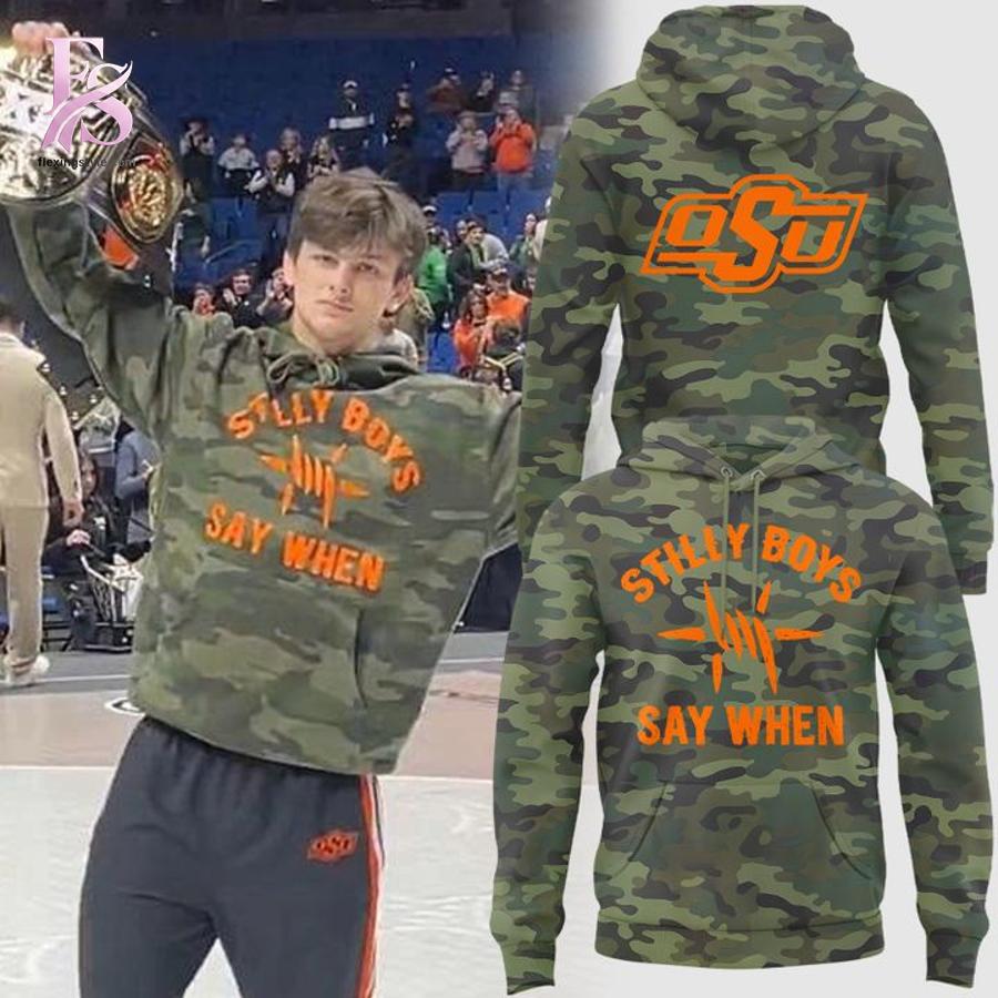 Trendy streetwear outfit featured in Oklahoma State Cowboys STHLLY BOYS Shirt 2 with modern casual styling and clean silhouette