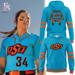 Elegant everyday fashion essential presented in Oklahoma State Cowgirl Softball Native American Celebration Hoodie 1 suitable for relaxed and smart casual outfits