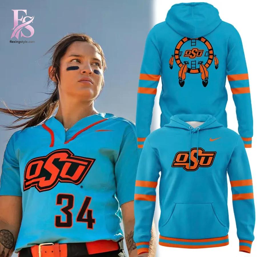 Elegant everyday fashion essential presented in Oklahoma State Cowgirl Softball Native American Celebration Hoodie 1 suitable for relaxed and smart casual outfits