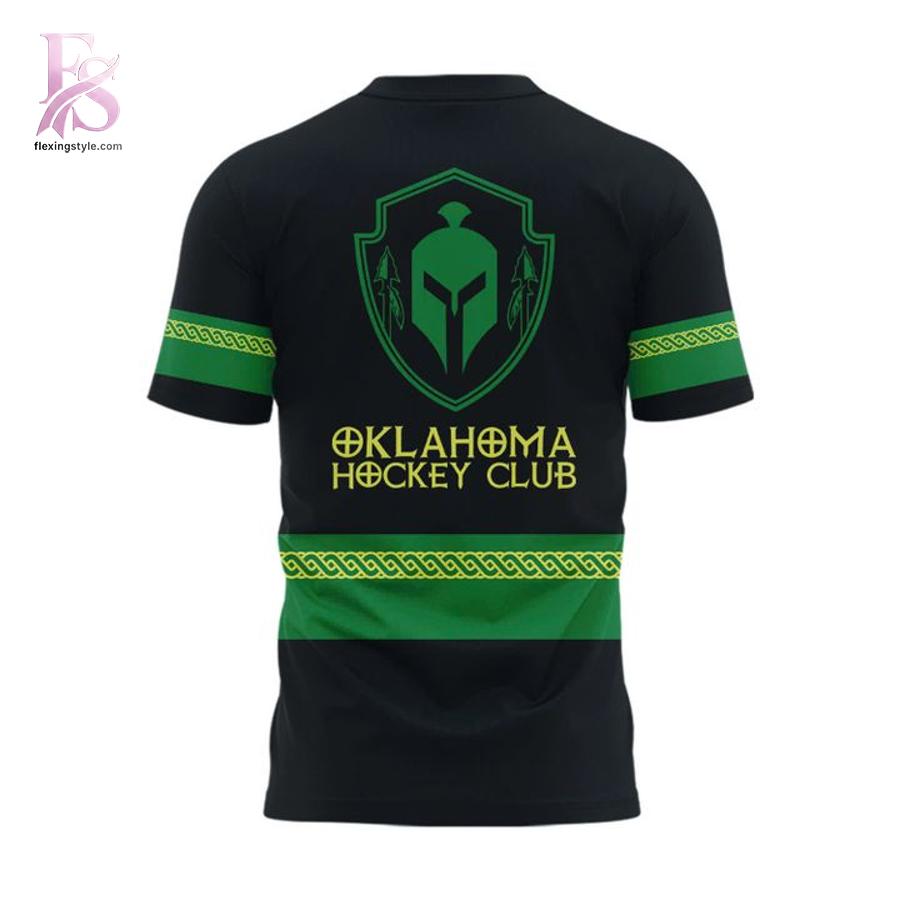 Oklahoma Warriors St Patrick s Day Uniform Shirt 3 highlighting its unique style and everyday comfort