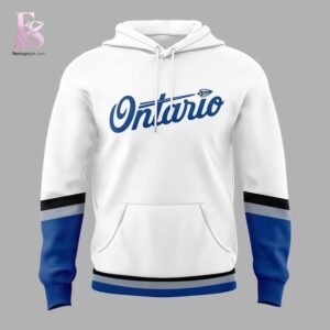 Ontario Reign Tower Buzzers Night Uniform Hoodie 2 highlighting its unique style and everyday comfort