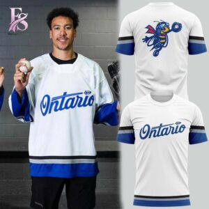 Ontario Reign Tower Buzzers Night Uniform Hoodie 4 highlighting its unique style and everyday comfort
