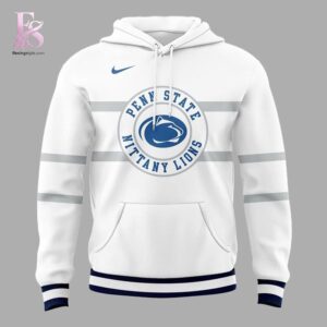 Penn State Nittany Lions Hockey Throwback Uniform Hoodie 2 highlighting its unique style and everyday comfort