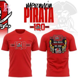 Everyday wardrobe essential presented in Piratas de Quebradillas red Shirt 1 suitable for versatile styling options