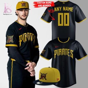 Comfortable and breathable clothing shown in Pittsburgh Pirates Black Gold City Connect Jersey 1 designed for all day wear