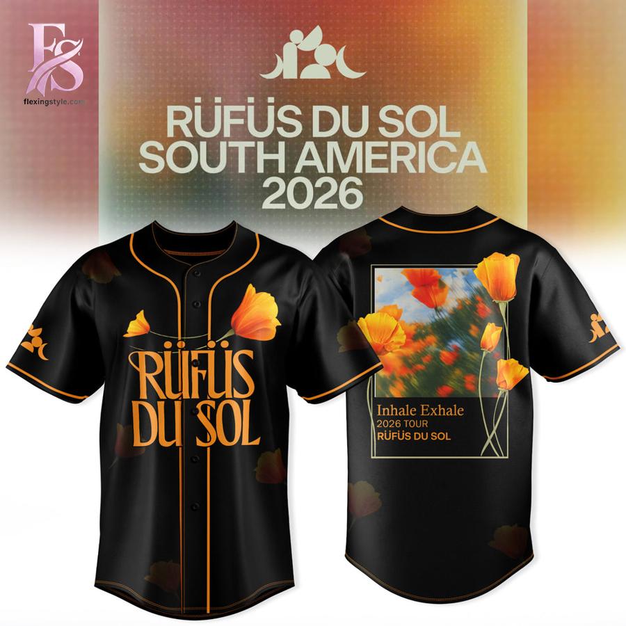 Premium fashion piece highlighted in RUFUS DU SOL Inhale Exhale Collection Limited Tour Drop 2026 Jersey 1 with soft fabric and modern fit