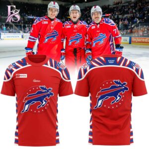 Comfortable and breathable fabric detail shown in Rochester Americans Buffalo Bills Day 2026 Shirt 1 crafted for all day wear