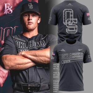 Comfortable and breathable fabric detail shown in Salute To Service Oklahoma State Cowboys Shirt 1 crafted for all day wear