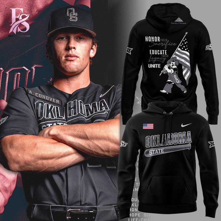Salute To Service US Flag Oklahoma State University Hoodie 1 designed for a modern and relaxed outfit