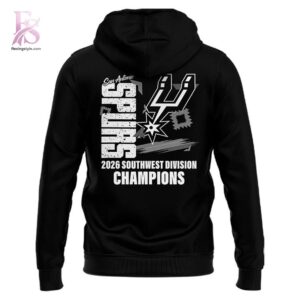 Stylish San Antonio Spurs 2026 Southwest Division Champions Hoodie 3 product with modern design and comfortable fit